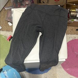 Athleta Kids Charcoal Leggings